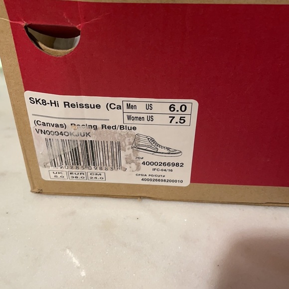 Vans Unisex Sk8-Hi Reissue (Canvas) Skate Shoe - Picture 11 of 11